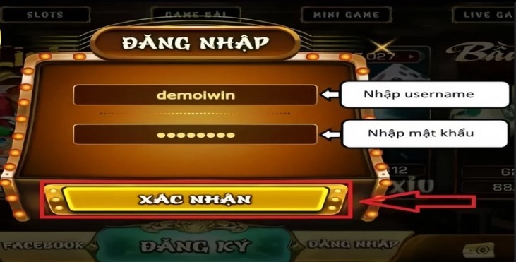 Các bước thực hiện đăng nhập Tipclub
