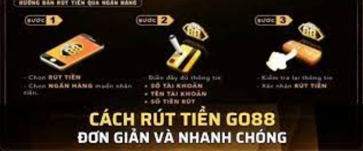 Cách rút tiền tại nhà cái Go88 uy tín