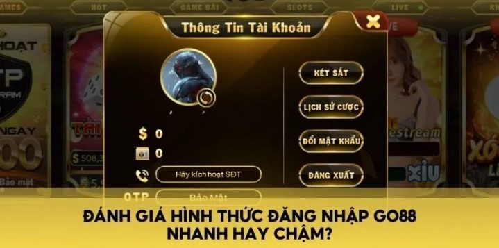 Chỉ dẫn đăng nhập Go88 nhà cái
