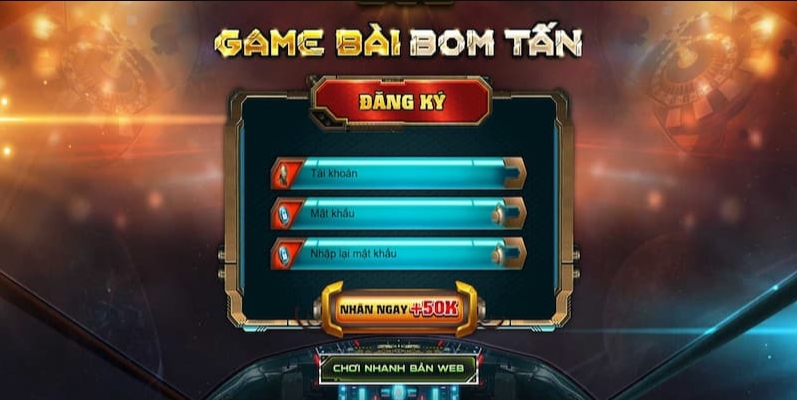 Người chơi cần cung cấp các thông tin cá nhân một cách chính xác