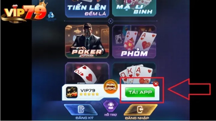 Ưu đãi khi tải app Vip79